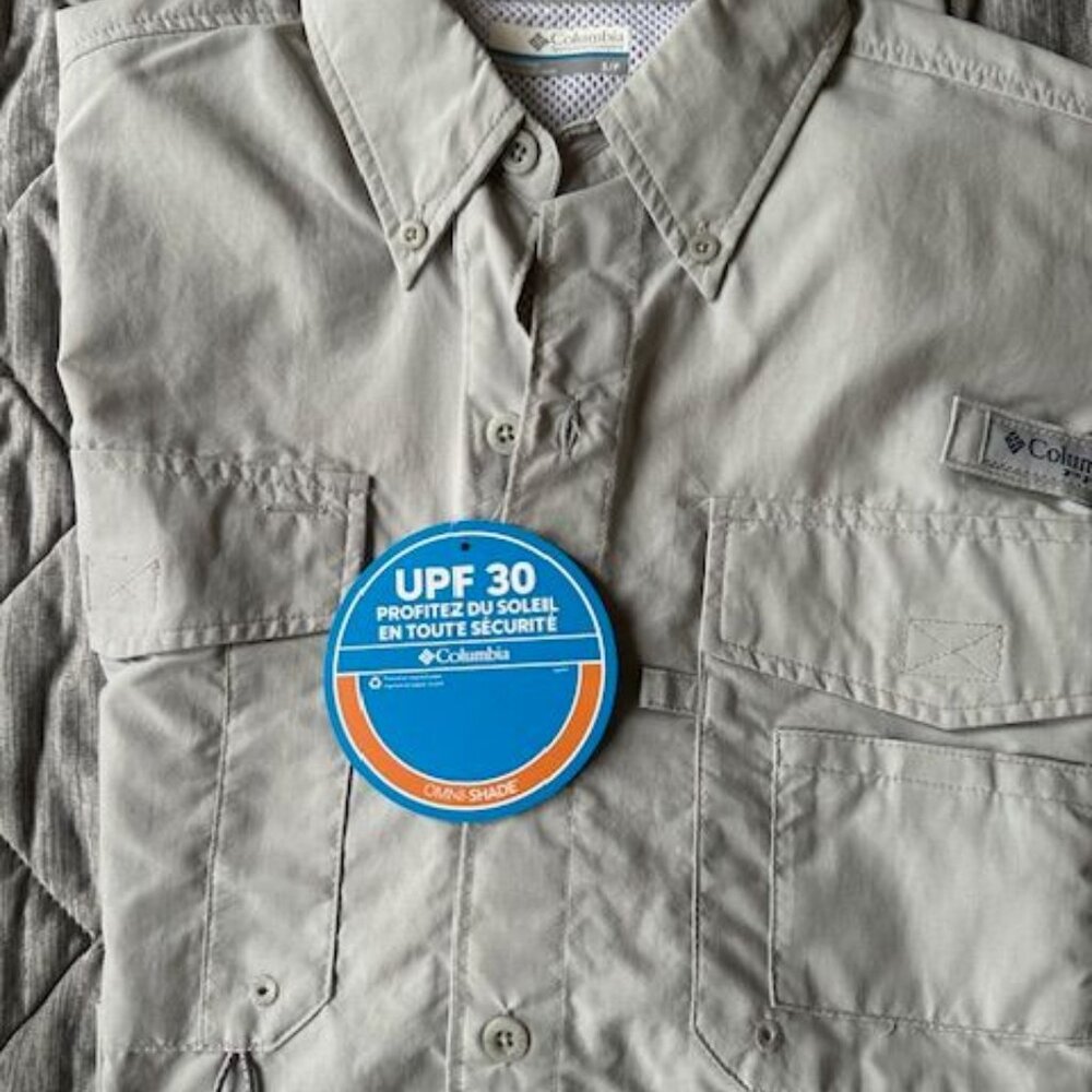 Columbia UPF30 Men's PFG Blood and Guts™ V Short Sleeve Shirt